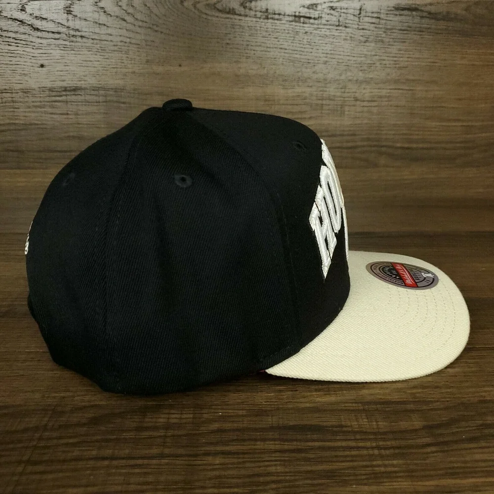 Houston Rockets Mitchell & Ness‎ NBA Redline Snapback Hat Cap 3D Logo Black NWT